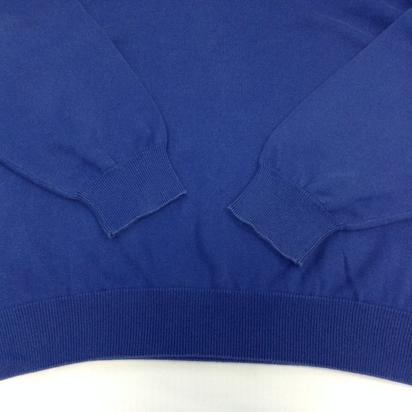 Ralph Lauren Chaps Blue Knit Sweater Pullover Chest Logo - Picture 10 of 10